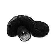 Growdots 25 FT Flexible Aluminum Air Ducting for HVAC Ventilation with Two 4-Inch Stainless Steel Clamps