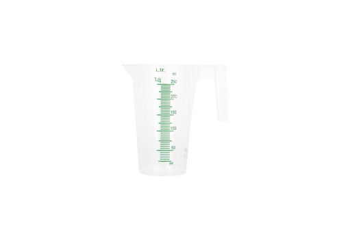 GROWDOTS Graduated Round Containers Measuring Pitcher Plastic Multipurpose Color Clear - HydroWorlds