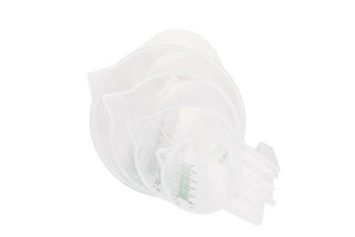 GROWDOTS Graduated Round Containers Measuring Pitcher Plastic Multipurpose Color Clear - HydroWorlds