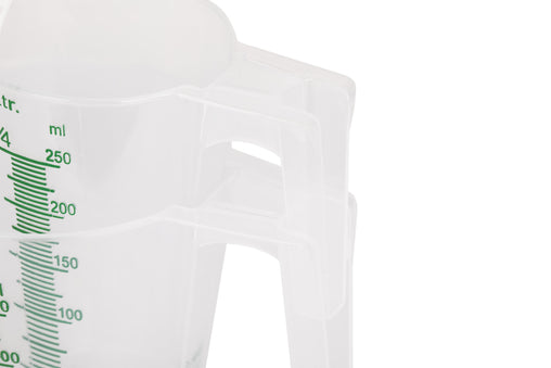 GROWDOTS Graduated Round Containers Measuring Pitcher Plastic Multipurpose Color Clear - HydroWorlds