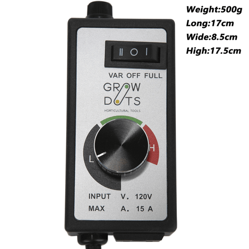 GROWDOTS High Quality Fan Speed Controller Speed Adjuster - HydroWorlds
