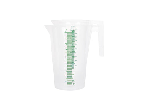 GROWDOTS Graduated Round Containers Measuring Pitcher Plastic Multipurpose Color Clear - HydroWorlds