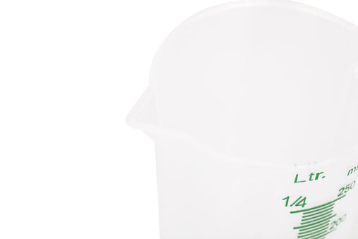 GROWDOTS Graduated Round Containers Measuring Pitcher Plastic Multipurpose Color Clear - HydroWorlds