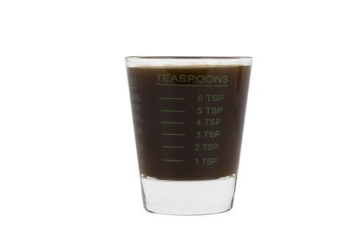 GROWDOTS Glass Measuring Glass Measurements include teaspoon ounces and milliliters Clear - HydroWorlds