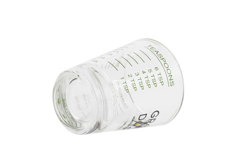 GROWDOTS Glass Measuring Glass Measurements include teaspoon ounces and milliliters Clear - HydroWorlds