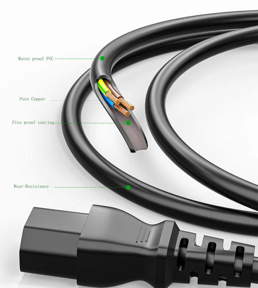 GrowDots Heavy Duty 240V Power Extension Cord, 15 ft 16ft - HydroWorlds