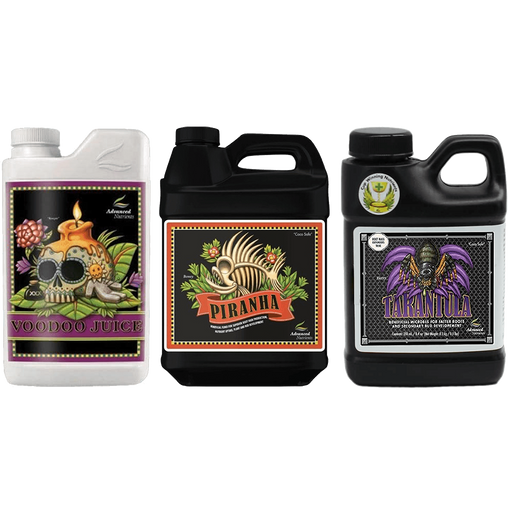 Advanced Nutrients Root Mass Expanders Tribe Bundle (Tarantula, Piranha & Voodoo Juice) 250ML - HydroWorlds