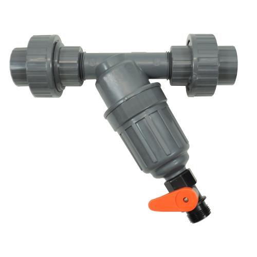 Dilution Solutions In-Line Filter Kit with Unions ?¡ãC 200 Mesh/80 Micron ???I (AKF5AP11KIT-A) - HydroWorlds