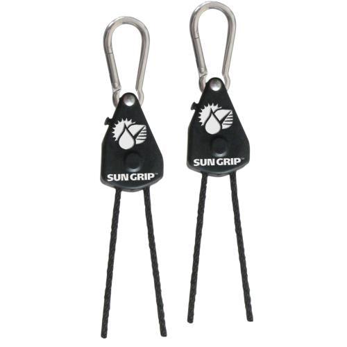 Sun Grip Original Light Hangers 1/8 in - Black - HydroWorlds