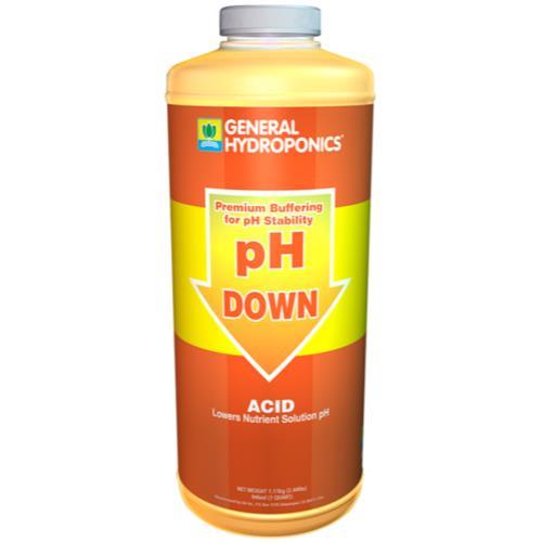 GH General Hydroponics pH Down Liquid - HydroWorlds