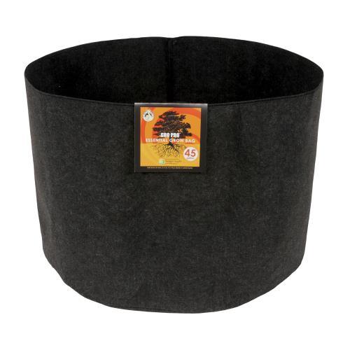 Gro Pro Essential Round Fabric Pots - Black - HydroWorlds