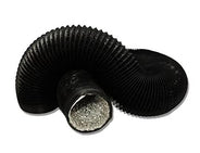 Growdots 25 FT Flexible Aluminum Air Ducting for HVAC Ventilation with Two 4-Inch Stainless Steel Clamps - HydroWorlds