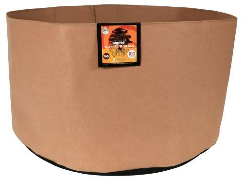 Gro Pro Essential Round Fabric Pots - Tan - HydroWorlds