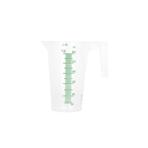 GROWDOTS Graduated Round Containers Measuring Pitcher Plastic Multipurpose Color Clear - HydroWorlds