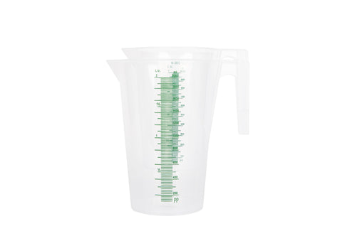 GROWDOTS Graduated Round Containers Measuring Pitcher Plastic Multipurpose Color Clear - HydroWorlds