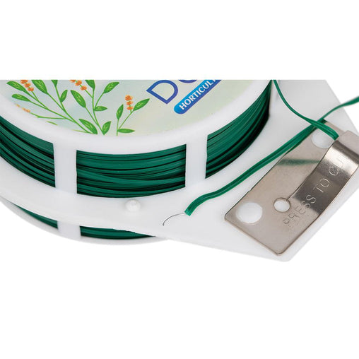 GROWDOTS 328ft (100m) Twist Ties, Green Garden Plant Ties with Cutter for Gardening and Office Organization Home - HydroWorlds