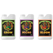 Advanced Nutrients pH Perfect Grow, Micro, Bloom Bundle, 3-Part Base Nutrient-1L - HydroWorlds