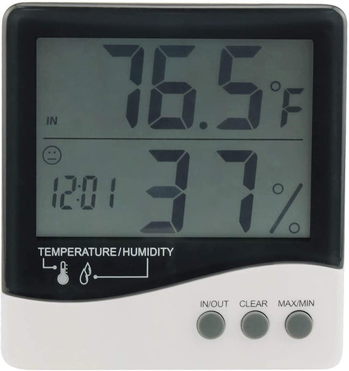 ﻿Growdots Grower's Edge Large Display Thermometer/Hygrometer - HydroWorlds