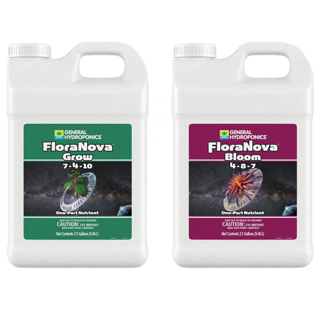 HydroWorlds offer the General Hydroponics FloraNova Grow and Bloom only