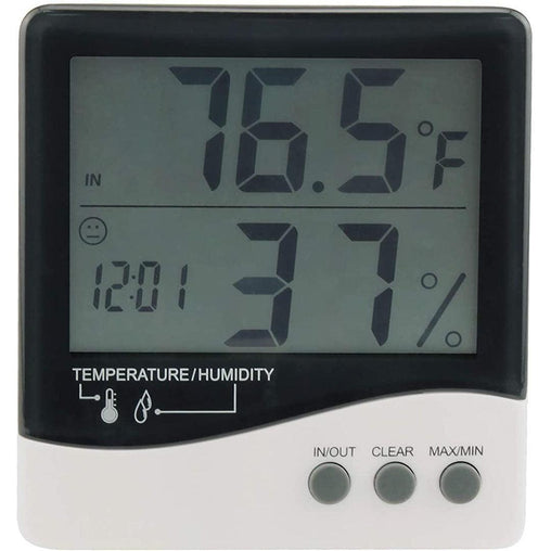 Grower's Edge® Large Display Digital Thermometer & Hygrometer - HydroWorlds
