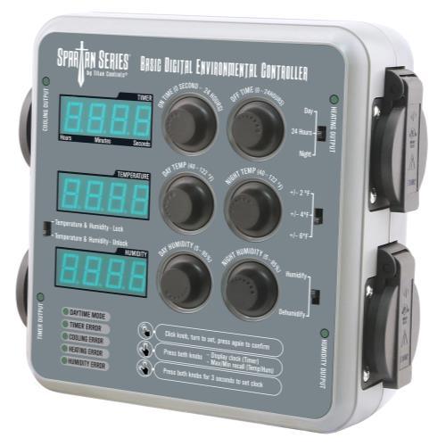 Titan Controls Spartan Series Basic Digital Environmental Controller (Temperature, CO2 Timer and Humidity) - HydroWorlds