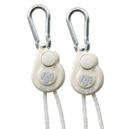Sun Grip Push Button Light Hangers 1/8 in - White - HydroWorlds