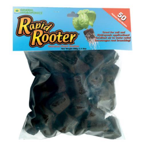 General Hydroponics Rapid Rooter Plant Starters, 50 Plugs - HydroWorlds
