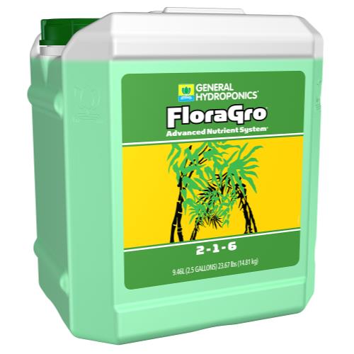 General Hydroponics GH Flora Gro 2.5 Gallon 2 Count