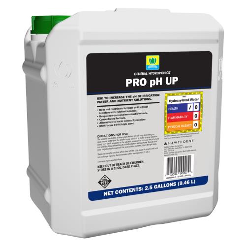 PICK UP ONLY General Hydroponics GH General Hydroponics PRO pH Up 2.5 gal 2 Count