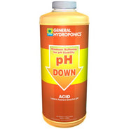 General Hydroponics GH pH Down Liquid Quart 12 Count