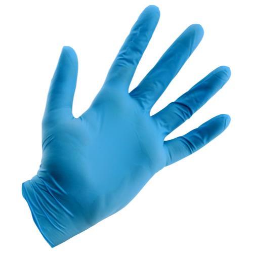 Grower's Edge Light Blue Powder Free Nitrile Gloves 4 mil - Large (100/Box) - HydroWorlds
