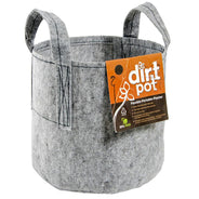Dirt Pot Flexible Portable Planter, Grey (with handles) - HydroWorlds
