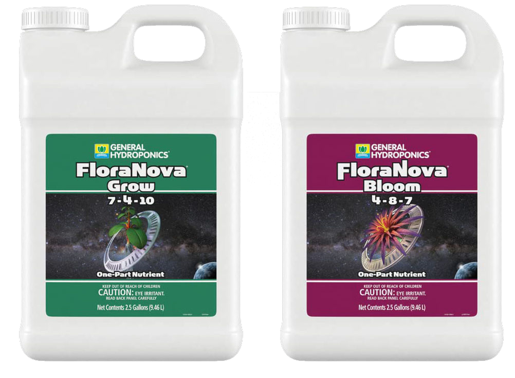 HydroWorlds offer the General Hydroponics FloraNova Grow and Bloom only